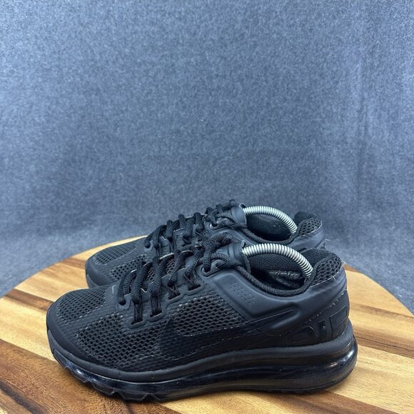 Nike Air Max 2013 GS Triple Black Athletic Shoes Sneakers GS Sz 5.5Y 555426-010 - Picture 6 of 10